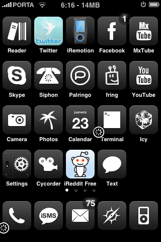 Home screen