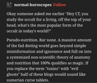 "Toxins" are fake nutrition