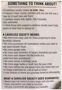 What does a cashless society really imply?