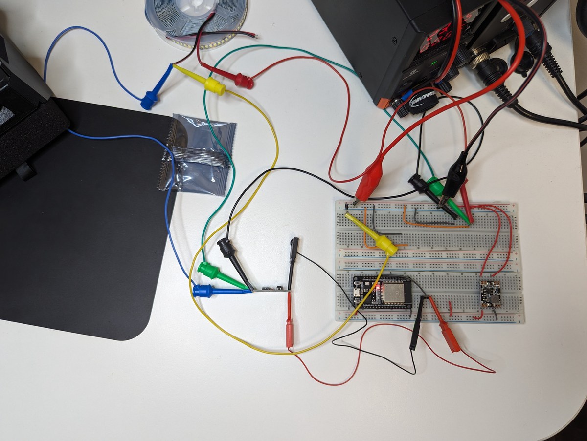 Govern an LED strip using a MOSFET, an ESP32 and ESPHome — Rudd-O.com